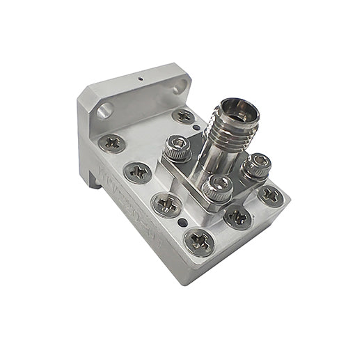 WR42 With FBP Flange,2.92mm Female Connector, Right Angle Waveguide to Coax Adaptors,18GHz-26.5GHz