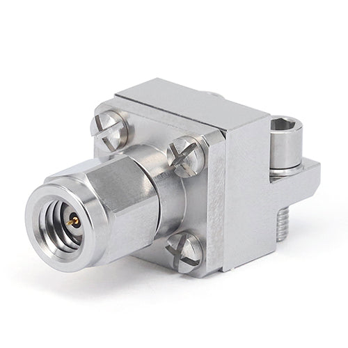 1.0mm End Launch Connector, 2 Hole Flange,Hole Spacing 6.35mm, Pin Φ0.127mm,DC-110GHz