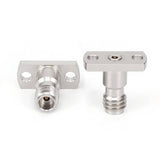 1.0mm Female End Launch Connector | 2 Hole Flange | Hole Spacing 7.1mm | Acceptable Pin Diameter 0.23mm | DC-110GHz