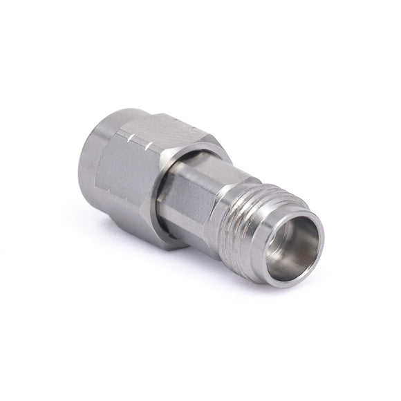 1.85mm Male to 1.85mm Female DC Block Inner, 10 MHz to 67 GHz,rated 60 Volt in Stainless Steel