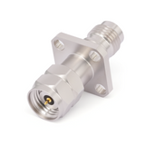 2.4mm Male to 2.4mm Female 4 Hole Flange Hermetically Sealed Straight Precision Adapter  | DC-50GHz