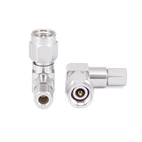 2.92mm Male Right Angle RF Connector for 0.086" Coax Cable | Solder Attachment | DC–40GHz