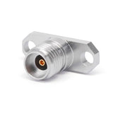 2.92mm Female Connector with 2-hole Flange ｜ Hole Spacing 12.2 mm ｜ Metal Through-plate ｜ DC-40GHz