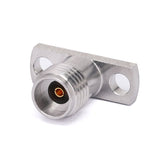 2.92mm Female Field Replaceable Connector with 2 Hole Flange ｜ 10.2mm Hole Spacing ｜ DC-40GHz