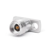 2.92mm Female Connector with 2-hole Flange ｜ Hole Spacing 8.6 mm ｜ Metal Through-plate ｜ DC-40GHz