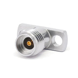 2.92mm Female Field Replaceable Connector with 2 Hole Flange ｜ 8.6mm Hole Spacing ｜ DC-40GHz