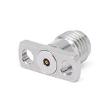 2.92mm Female Field Replaceable Connector with 2 Hole Flange ｜ 8.6mm Hole Spacing ｜ DC-40GHz