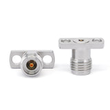 2.92mm Female Field Replaceable Connector with 2 Hole Flange ｜ 8.6mm Hole Spacing ｜ DC-40GHz