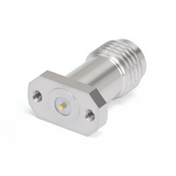 2.92mm Female Vertical Launch Solderless PCB Connector with 2 Hole Flange for Stripline And Spring Pin | DC - 40GHz