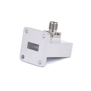 WR-42 to 2.92mm Female Right Angle Waveguide to Coax Adapters  with UBR220 Flange, 18 - 26.5GHz