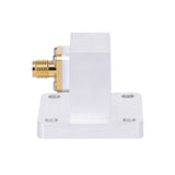 WR-62 to SMA Female Right Angle Waveguide to Coax Adapters with  UBR140 Flange, 11.9 - 18GHz