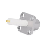 BMA Female Connector with 4 Holes Flange | Hole Spacing 8.64mm | Through-plate PTFE Diameter 4.06mm and Length 15mm | DC - 18GHz
