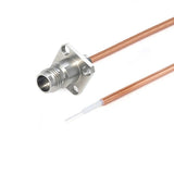 2.4mm 4 Hole Flange Female to Trimmed Lead Cable Assembly | .086" Semi-Rigid GUT-085 (Copper) Coax Cable | DC - 50GHz