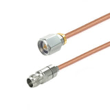 2.4mm Male to 2.4mm Female Cable Assembly | .086" Semi-Rigid GUT-085 (Copper) Coax Cable  | DC - 50GHz