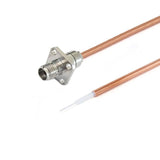 2.92mm 4 Hole Flange Female to Trimmed Lead Cable Assembly | .086" Semi-Rigid GUT-085 (Copper) Coax Cable | DC - 40GHz