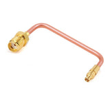 SMA Female to GPPO (mini-SMP) Right Angle Female Cable Assembly | .086" Semi-Rigid GUT-085 (Copper) Coax Cable  | DC - 18GHz
