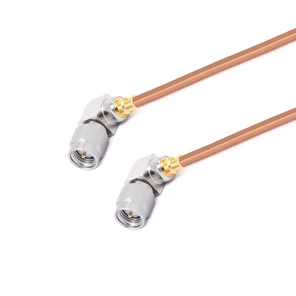 SMA Right Angle Male to SMA Right Angle Male Cable Assembly | .086