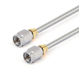2.92mm Male to 2.92mm Male Cable Assembly | .086" Semi-Rigid Stainless Steel Coax Cable | Cryogenic | DC - 40GHz