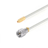 2.4mm Male to G3PO(SMPS) Female Cable Assembly | .086" Semi-Flexible Coax Cable Without FEP Jacket | DC - 50GHz