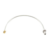 2.92mm Bulkhead Female to GPPO(Mini-SMP) Right Angle Female Cable Assembly | .086" Semi-Flexible Coax Cable Without FEP Jacket | DC - 40GHz