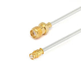 SMA Female  to GPO (SMP) Female Cable Assembly | .086" Semi-Flexible Coax Cable Without FEP Jacket | DC - 26.5GHz