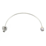 SMA Male  to SMA 4 Hole Flange Female Cable Assembly | .086" Semi-Flexible Coax Cable Without FEP Jacket | DC - 18GHz