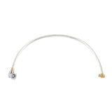SMA Right Angle Male to GPO(SMP) Right Angle Female Cable Assembly | .086" Semi-Flexible Coax Cable Without FEP Jacket | DC - 18GHz