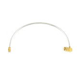 SMA Right Angle Male to GPO (SMP) Female Cable Assembly | .086" Semi-Flexible Coax Cable Without FEP Jacket | DC - 10GHz