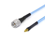 2.4mm Male to G3PO Female using Flexiform 405 FJ Semi-flexible Cable ｜ DC-50GHz