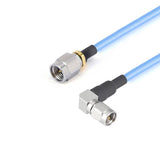 2.92mm Male to 2.92mm Right Angle Male Cable Assembly | .086" Semi-Flexible Coax Cable With FEP Jacket | DC - 40GHz