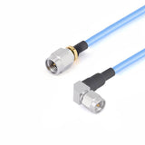 2.92mm Male to 2.92mm Right Angle Male Cable Assembly | .086" Semi-Flexible Coax Cable With FEP Jacket | DC - 40GHz