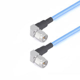 2.92mm Right Angle Male to 2.92mm Right Angle Male Cable Assembly | 086" Semi-Flexible Coax Cable with FEP Jacket | DC - 40GHz