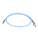 2.92mm Bulkhead Female to GPPO(Mini-SMP) Female Cable Assembly | .086" Semi-Flexible Coax Cable With FEP Jacket | DC - 40GHz