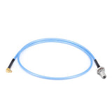 2.92mm Bulkhead Female to GPPO(Mini-SMP) Right Angle Female Cable Assembly | .086" Semi-Flexible Coax Cable With FEP Jacket | DC - 40GHz