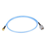 SMA Male to MMCX Right Angle Male Cable Assembly | 086" Semi-Flexible Coax Cable with FEP Jacket | DC - 6GHz
