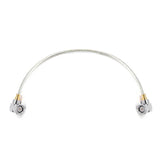 SMA Right Angle Male to SMA Right Angle Male Cable Assembly | .141" Semi-flexible Cable without Jecket ｜ DC-18GHz