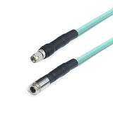N Female to SMA Male Cable Assembly | 205A Low Loss Phase Stable Flexible Coax Cable With FEP Jacket | DC - 18GHz | Insertion loss 1.05dB/m @18GHz