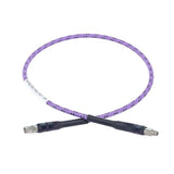2.92mm Male to 2.92mm Female Cable Assembly with Armor | 142A Series Low Loss Phase Stable Flexible Coax Cable | DC-40GHz | 2.2dB/m@40GHz |
