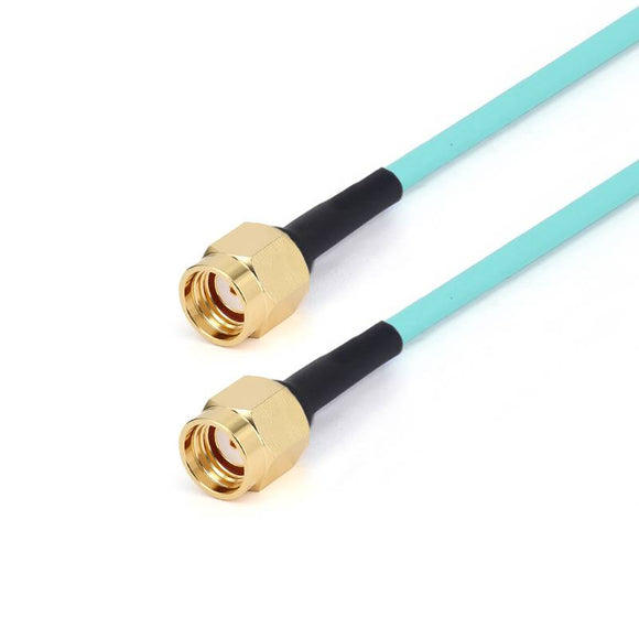 Reverse Polarity SMA Female to Reverse Polarity SMA Female Cable Assembly | RG-405SS Flexible Coax Cable | DC - 18GHz
