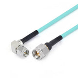 SMA Male to SMA Right Angle Male Cable Assembly | RG-405SS Flexible Coax Cable | DC - 18GHz