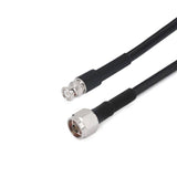N Male to BNC Male Cable Assembly | LMR400 Flexible Coax Cable With PE Jacket | DC - 3GHz