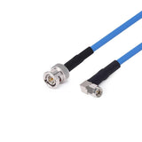 BNC Male to SMA Right Angle Male Cable Assembly | RG142-PVC Flexible Coax Cable | DC-3GHz