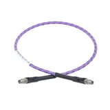 2.4mm Female to 2.4mm Female Cable Assembly | 147A Series Low Loss Phase Stable Flexible Coax Cable | With Armor | DC - 40GHz | 2.8dB/m@40GHz