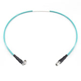 2.92mm Male to 2.92mm Right Angle Male Cable Assembly | 147A Series Low Loss Phase Stable Flexible Coax Cable | DC - 40GHz z | 2.8dB/m@40GHz