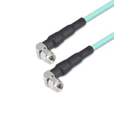 2.92mm Right Angle Male to 2.92mm Right Angle Male Cable Assembly | 147A Series Low Loss Phase Stable Flexible Coax Cable | DC - 40GHz z | 2.8dB/m@40GHz