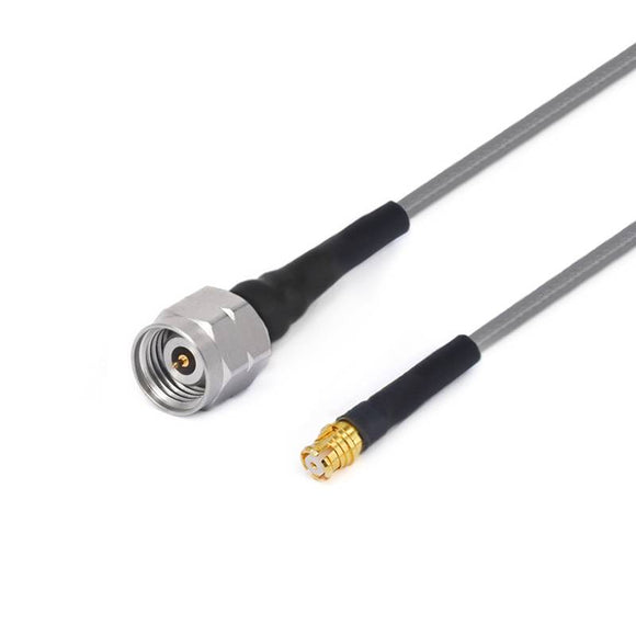 2.4mm Male to GPO(SMP) Female Cable Assembly | 3506 Series Low Loss Phase Stable Flexible Coax Cable | Cable Dia.2.2mm | DC - 40GHz