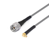 2.4mm Male to GPPO(Mini-SMP) Right Angle Female Cable Assembly | 3506 Series Low Loss Phase Stable Flexible Coax Cable | Cable Dia.2.2mm | DC - 50GHz