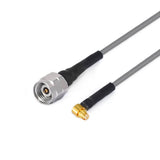 2.4mm Male to GPO(SMP) Right Angle Female Cable Assembly | 3506 Series Low Loss Phase Stable Flexible Coax Cable | Cable Dia.2.2mm | DC - 40GHz