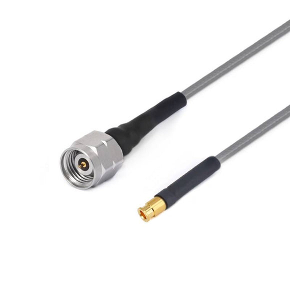 2.4mm Male to MMPX Female Cable Assembly | 3506 Series Low Loss Phase Stable Flexible Coax Cable | Cable Dia.2.2mm | DC - 50GHz