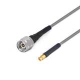 2.4mm Male to MMPX Female Cable Assembly | 3506 Series Low Loss Phase Stable Flexible Coax Cable | Cable Dia.2.2mm | DC - 50GHz